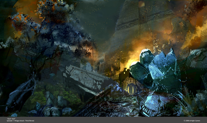 Illustration for article titled Dark Void Setting Concept Art Explained
